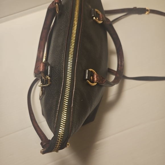 Coach Mini Emma Python Accent Satchel Leather F34281 Shoulder Bag - Picture 12 of 15